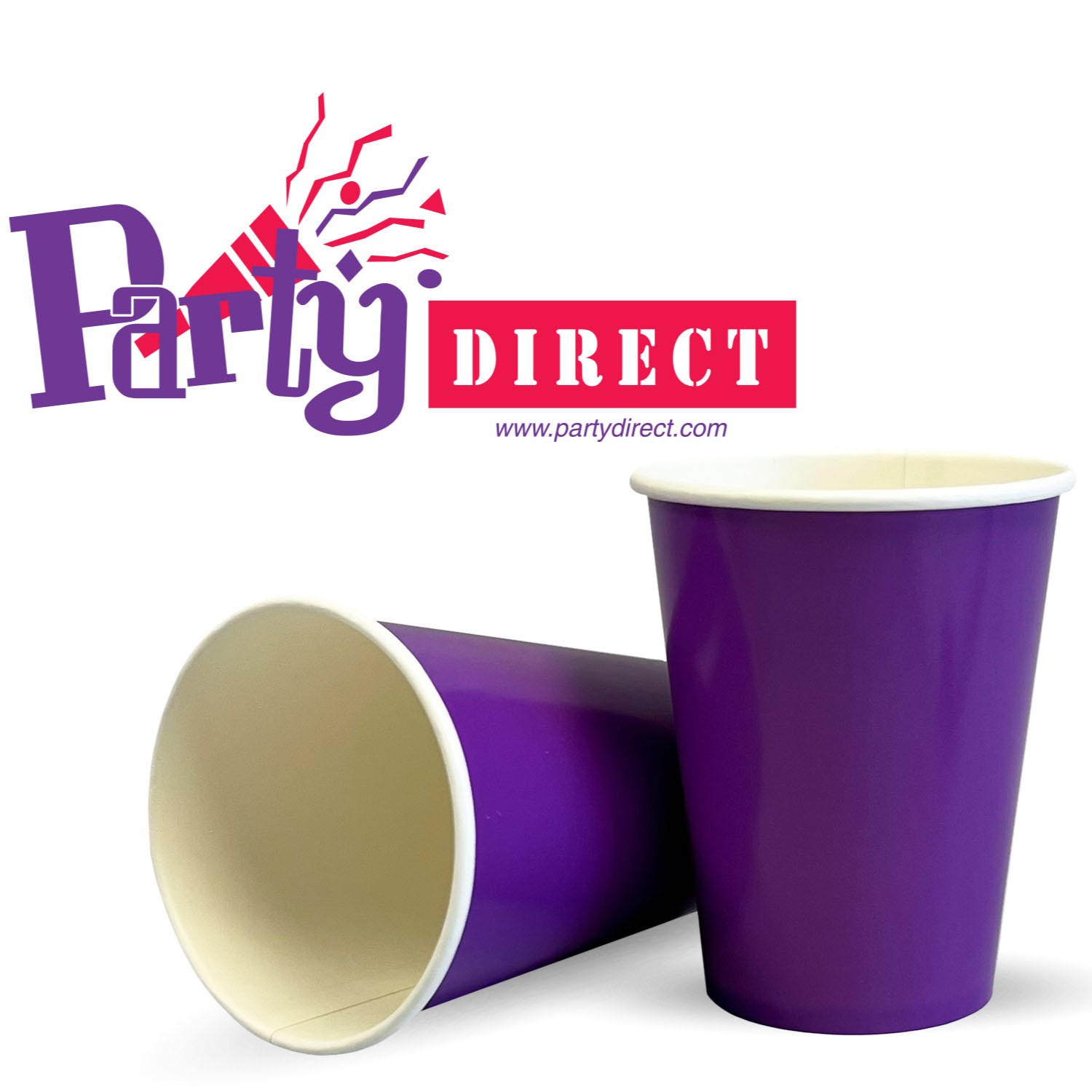 Solid Color Paper Cups, 9oz - 50 Cups/Pack or 500 Cups/Case - Image 12