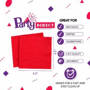 Jumbo Plastic Table Rolls - 1 Roll or 4 Rolls/Case - Red