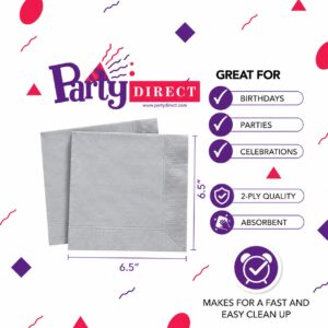 Jumbo Plastic Table Rolls - 1 Roll or 4 Rolls/Case - Silver