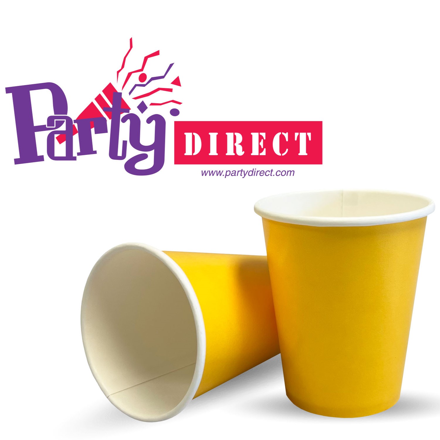 Solid Color Paper Cups, 9oz - 50 Cups/Pack or 500 Cups/Case - Image 14