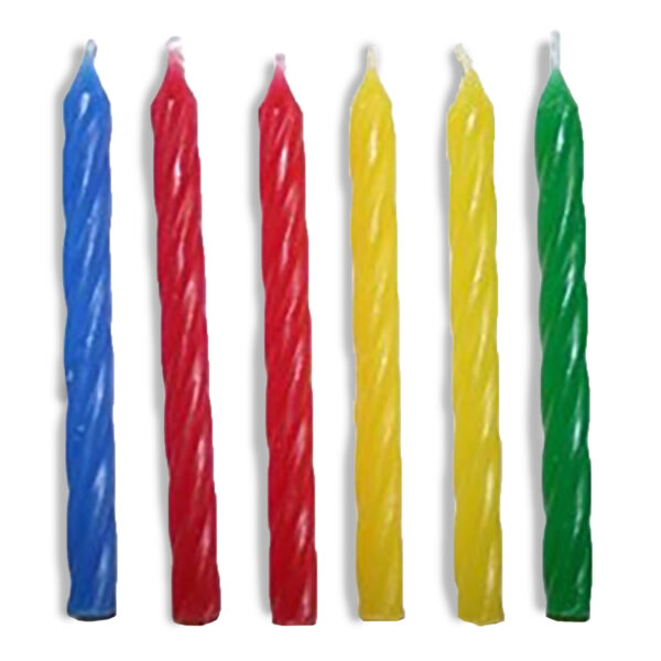 Birthday Candles, Assorted Colors 2.5" - 1,000/Box