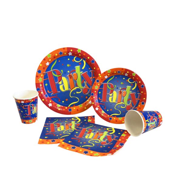 Just Party 7" Plates - 50/Pack or 500/Case - Image 3