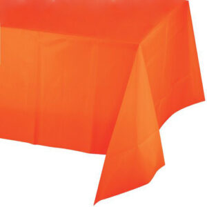 Jumbo Plastic Table Rolls - 1 Roll or 4 Rolls/Case - Orange