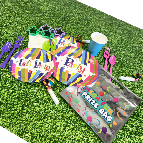 Rainbow Rave 7" Plate - 50 Plates/Pack or 500 Plates/Case - Image 3