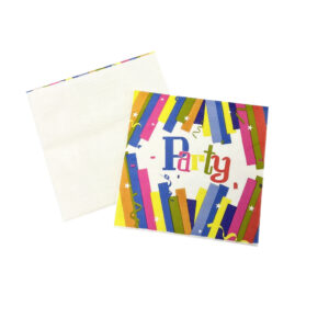 Rainbow Rave Luncheon Napkin - 50 Napkins/Pack or 1,000 Napkins/Case