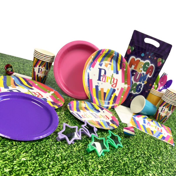Rainbow Rave 9oz Cups - 50 Cups/Pack or 500 Cups/Case - Image 3