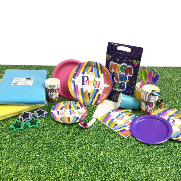 Rainbow Rave Luncheon Napkin - 50 Napkins/Pack or 1,000 Napkins/Case - Image 2