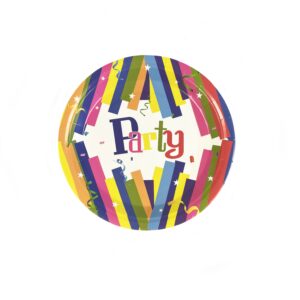 Rainbow Rave 9" Plates - 50 Plates/Pack or 500 Plates/Case