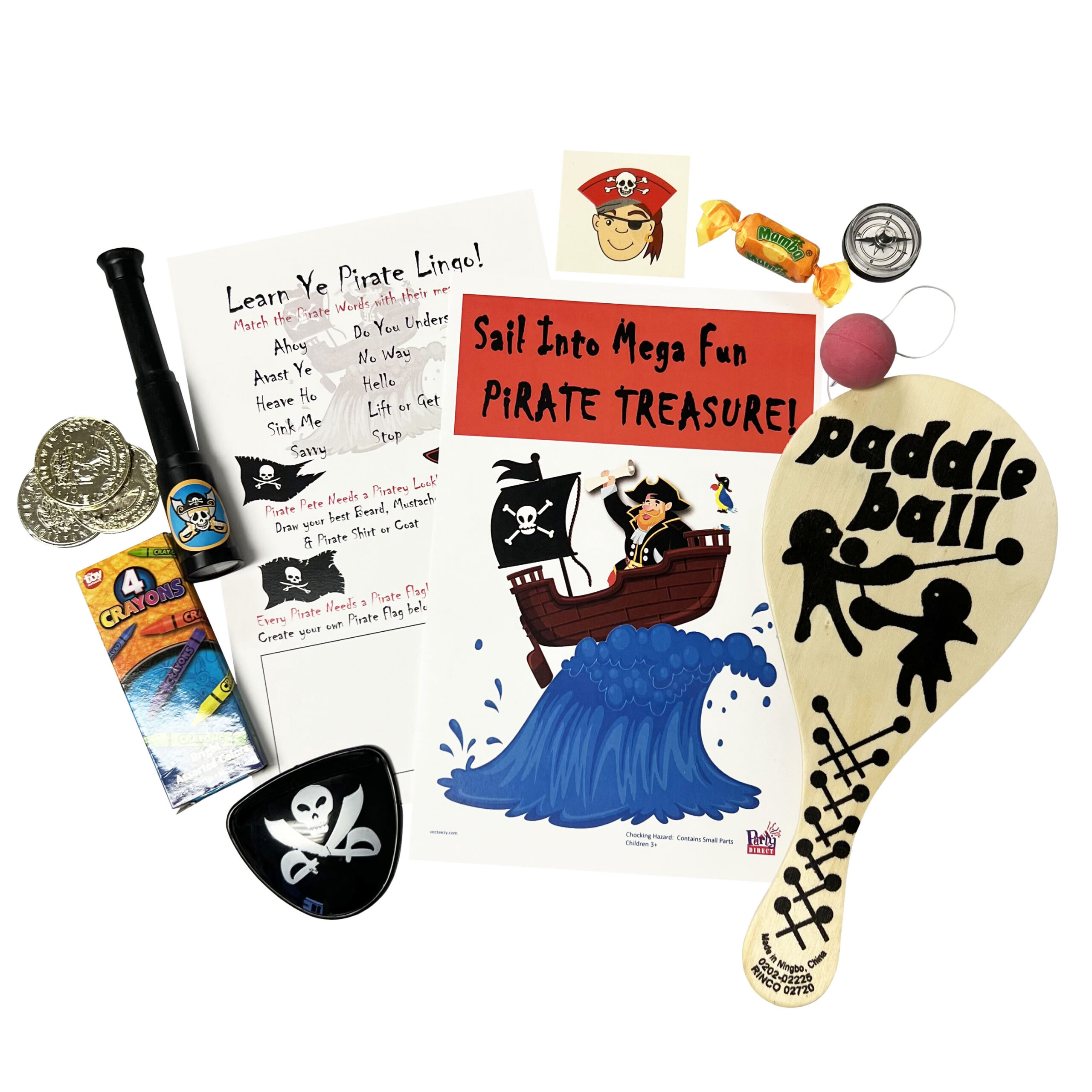 Pirate Treasure Mega Fun Favor Bag - 1 Bag