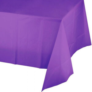 Jumbo Plastic Table Rolls - 1 Roll or 4 Rolls/Case - Purple