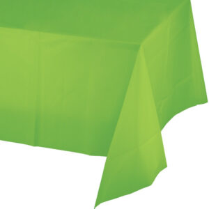 Jumbo Plastic Table Rolls - 1 Roll or 4 Rolls/Case - Lime Green