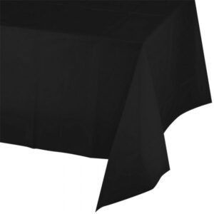 Jumbo Plastic Table Rolls - 1 Roll or 4 Rolls/Case - Black