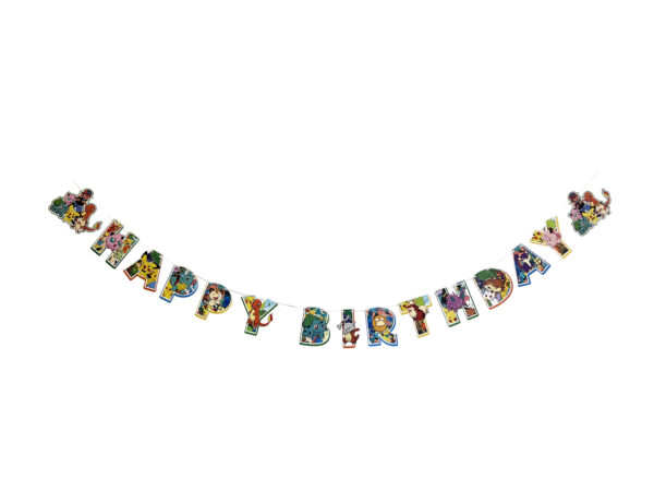 Pokemon "Happy Birthday" Banner - 1 Banner
