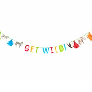 Party Animals "Get Wild" Banner - 1 Banner or 12 Banners/Case