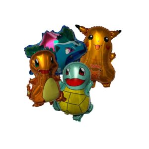 Pokemon Mylar Balloons - 4 Balloons/Pack