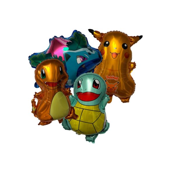 Pokemon Mylar Balloons - 4 Balloons/Pack