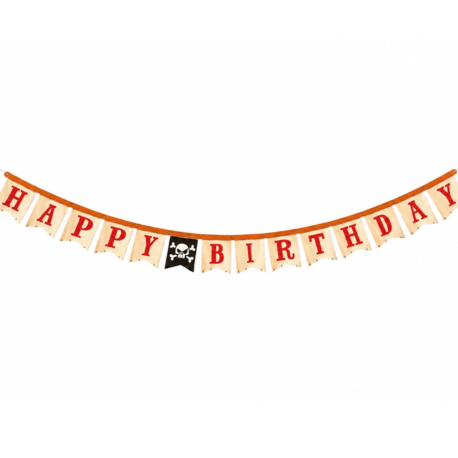 Pirate Treasure "Happy Birthday" Banner - 1 Banner or 12 Banners/Case