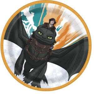 NEW DESIGN COMING SOON...How to Train Your Dragon 7" Plates - 8 Plates/Pack or 96 Plates/Unit