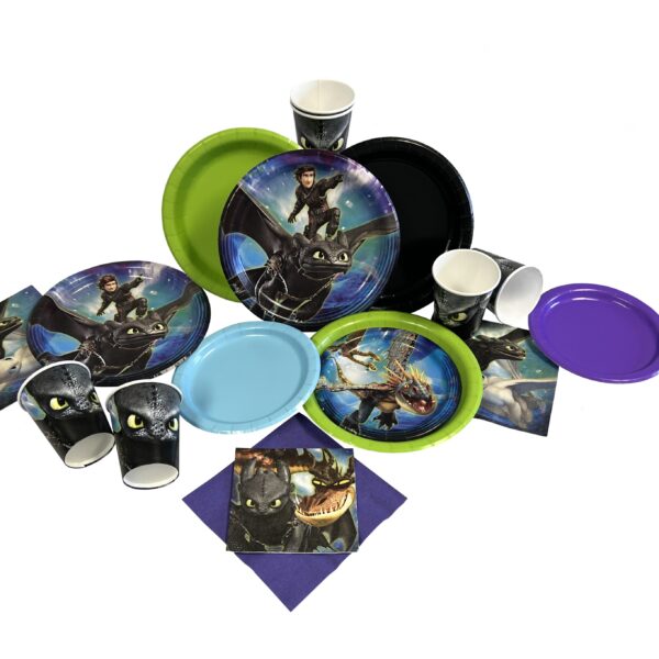 How to Train Your Dragon 7" Plates - 8 Plates - Image 2