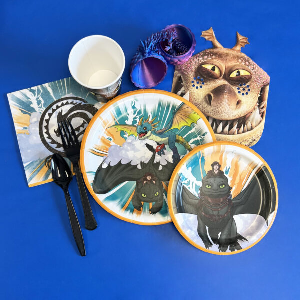 How to Train Your Dragon 7" Plates - 8 Plates - Image 3