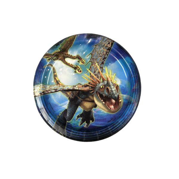 How to Train Your Dragon 7" Plates - 8 Plates/Pack or 96 Plates/Unit