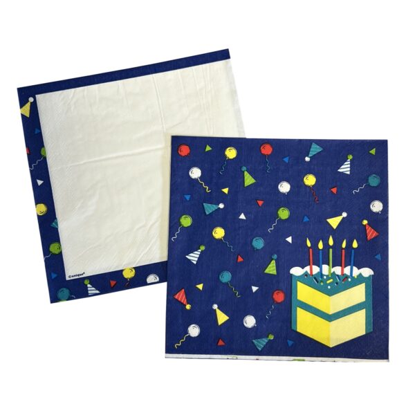 Festive Confetti Birthday Luncheon Napkins - 16 Napkins/Pack or 192 Napkins/Unit