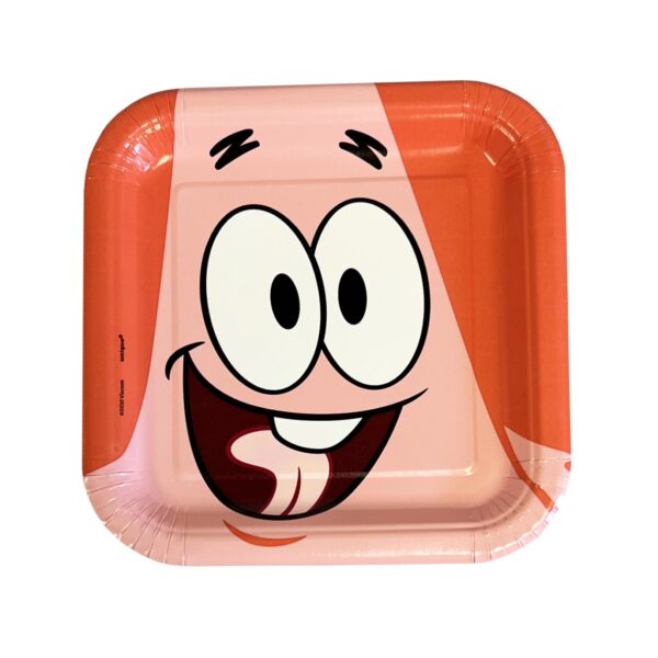 SpongeBob SquarePants 7" Square Plates - 8 Plates