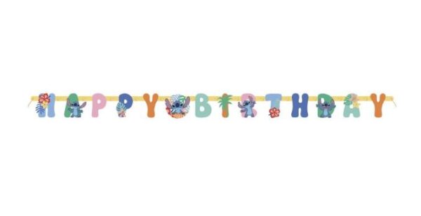 COMING SOON...Stitch Happy Birthday Banner - 1 Banner