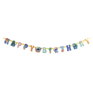 Stitch Happy Birthday Banner - 1 Banner or 6 Banners/Case