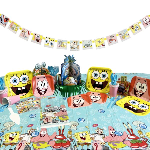 SpongeBob Squarepants Deluxe Birthday Kit for 8 or 16 Guest