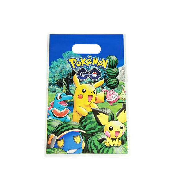 Pokemon Plastic Unfilled Goody Bag - 10 Bags