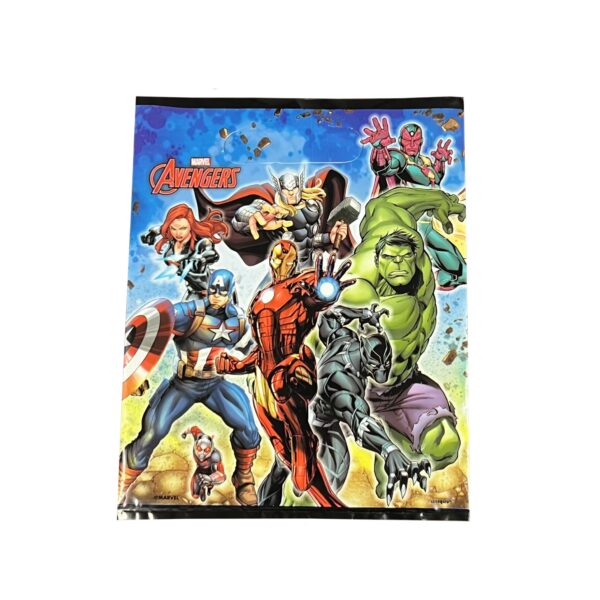 Marvel Avengers Unfilled Plastic Goody Bag - 8 Bags