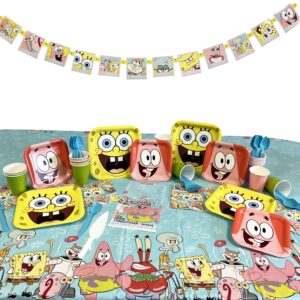 SpongeBob Squarepants Deluxe Birthday Kit for 8 or 16 Guest