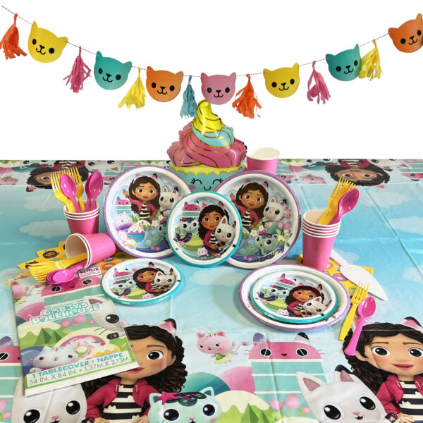 Gabby's Dollhouse Deluxe Party Kit for 8 or 16 Guest