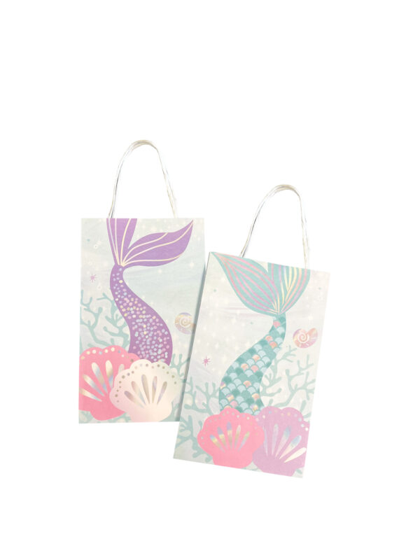 Mermaid Paper Unfilled Goody Bag - 8 Bags