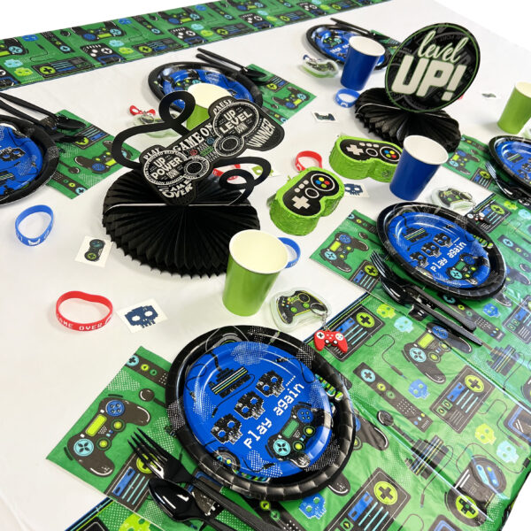 Gamer Birthday Table Covers - 1 Table Cover or 12 Table Covers/Case - Image 2