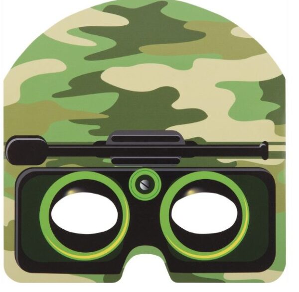 COMING SOON...Camo Party Masks - 8 Masks/Pack or 96 Masks/Unit