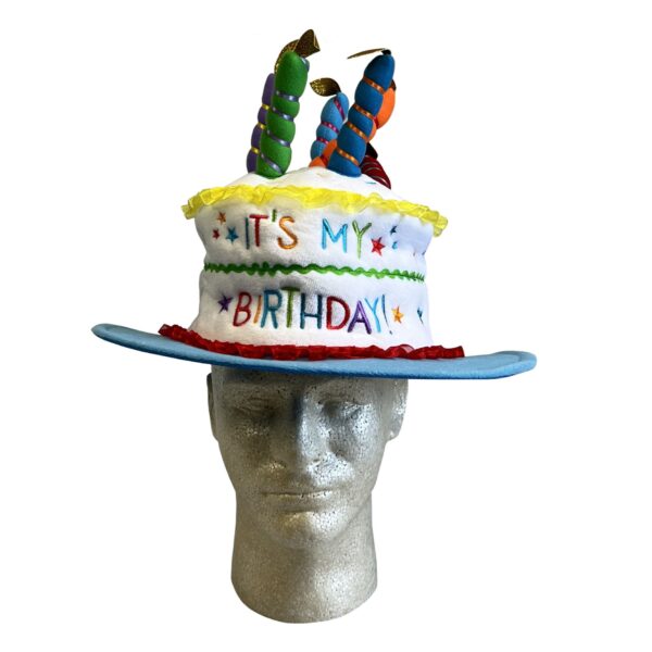 Plush "Happy Birthday" Cake Hat - 1 Each - Image 2
