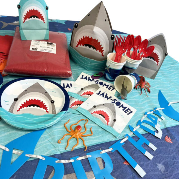 Shark "Happy Birthday" Banner - 1 Banner - Image 2