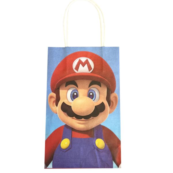 Super Mario Paper Unfilled Goody Bag - 8 Bags - Image 3