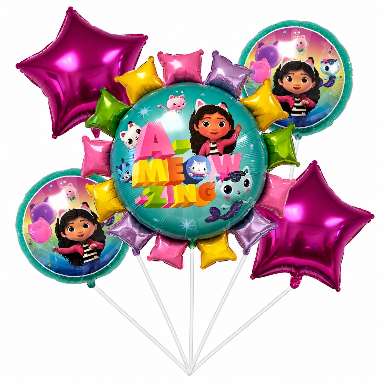 Gabby's Dollhouse 5-Piece Balloon Kit - Image 2