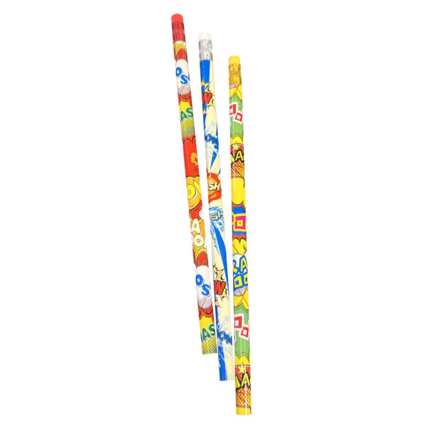 Superhero Wooden Pencils - 12 Pencils