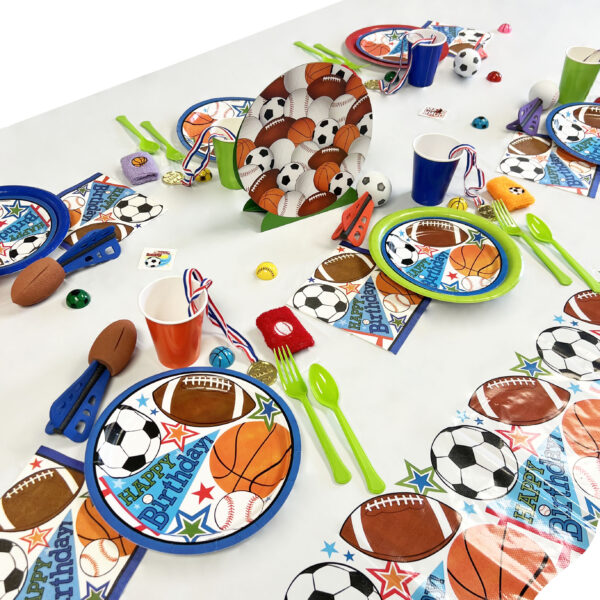 Sports Birthday Table Cover - 1 Table Cover or 18 Table Covers/Unit - Image 3