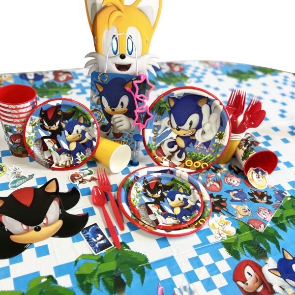 Sonic the Hedgehog 7" Plates - 8 Plates/Pack or 96 Plates/Unit - Image 2