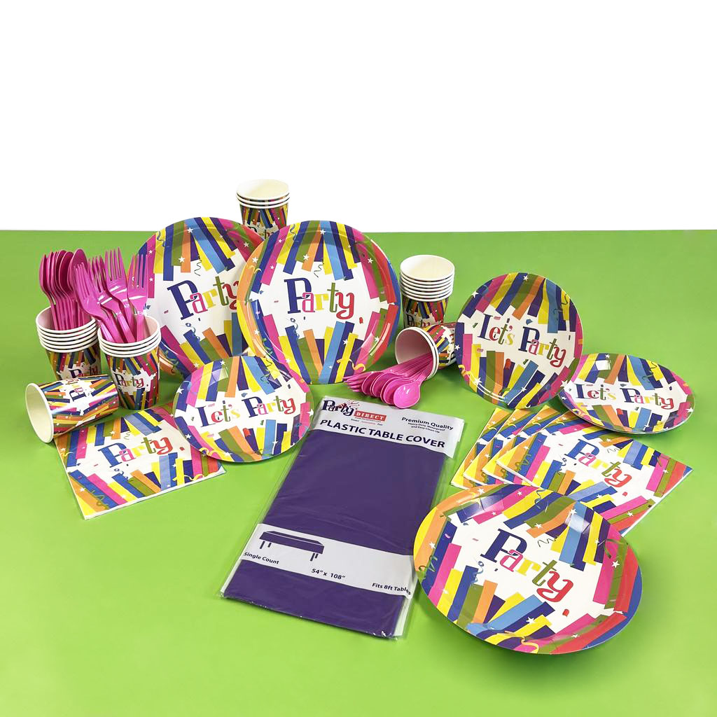 Rainbow Rave Basic Kit for 8 or 16 Guests