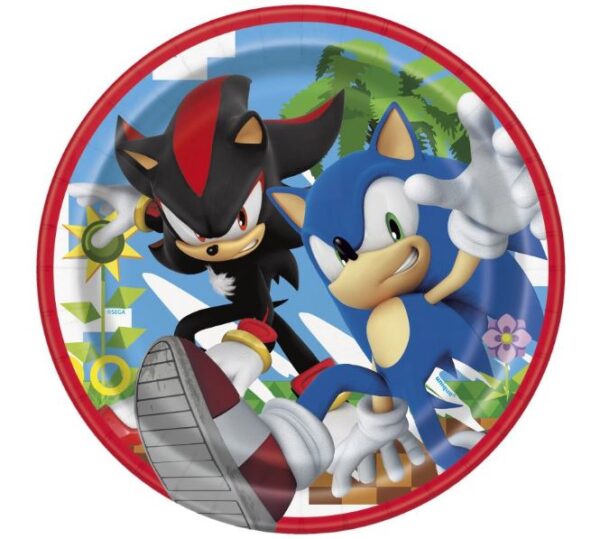 NEW DESIGN COMING SOON... Sonic the Hedgehog 7" Plates - 8 Plates