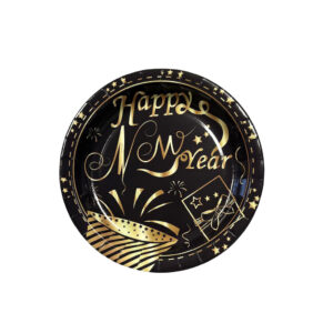 COMING SOON... Black and Gold "Happy New Year" 7" Plates - 8 Plates