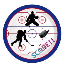 Hockey Party 7" Plates - 8 Plates