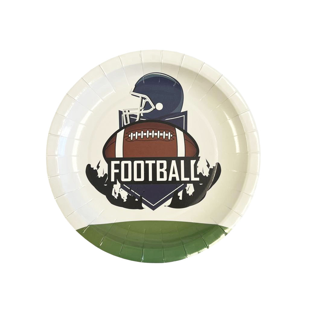 Football Gameday 7" Plates - 8 Plates