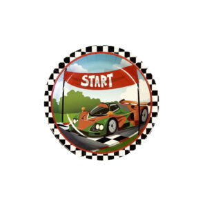 Race Car 7" Plates - 8 Plates